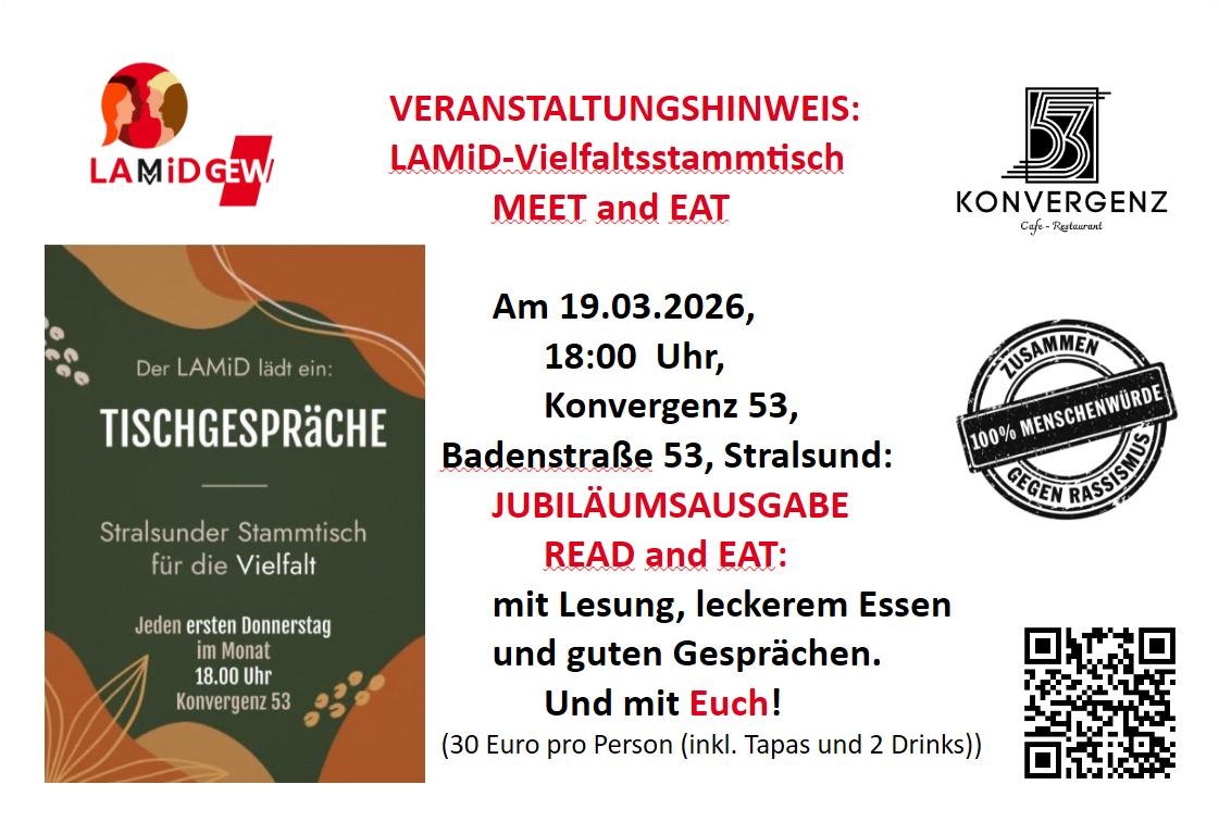 Jubil&auml;umsstammtisch "Read and Eat" im Konvergenz, &copy; LAMiD