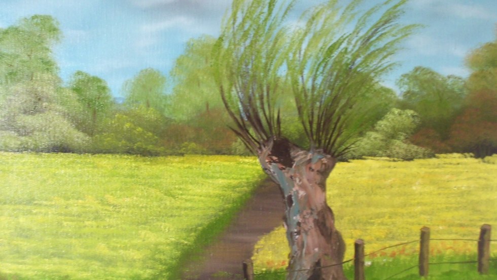 Bildausschnitt "Raps mit Weide" aus dem Atelier "JuGeLy", © Atelier "JuGeLy" / Görres Bildausschnitt "Raps mit Weide" aus dem Atelier "JuGeLy", © Atelier "JuGeLy" / Görres