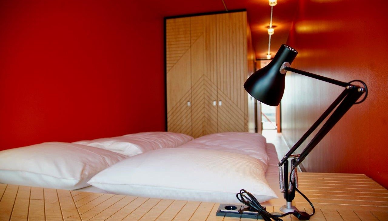 DOCK INN Hostel Tweepersoonskamer container, © DOCK INN GmbH DOCK INN Hostel Tweepersoonskamer container, © DOCK INN GmbH