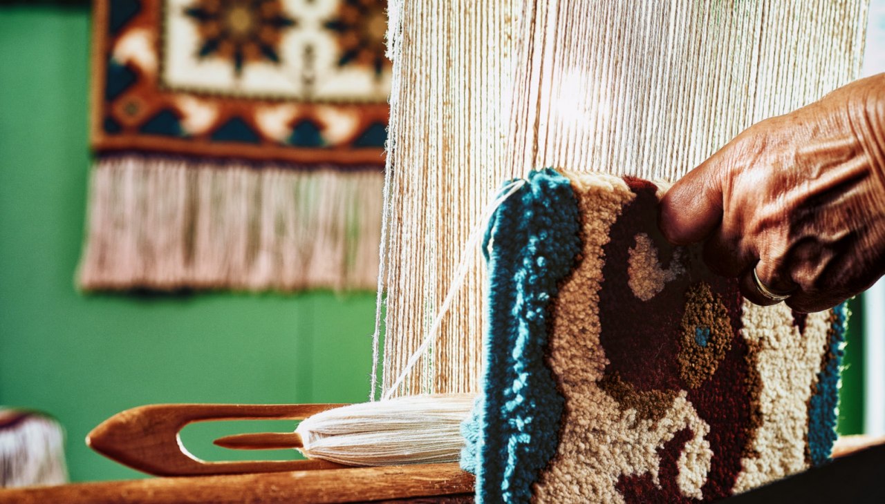 Freester Fischerteppiche im Heimatmuseum Freest, © TMV@pocha.de Freester Fischerteppiche im Heimatmuseum Freest, © TMV@pocha.de