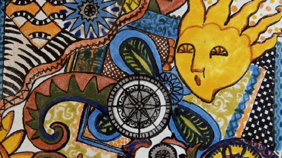 Faience schilderij, &copy; Bauterrakotta Susanne Koenig