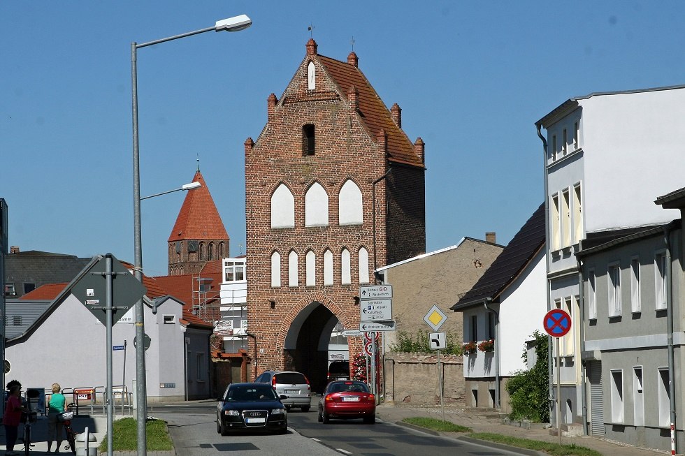 Blick auf das Greifswalder Tor, © Sabrina Wittkopf-Schade