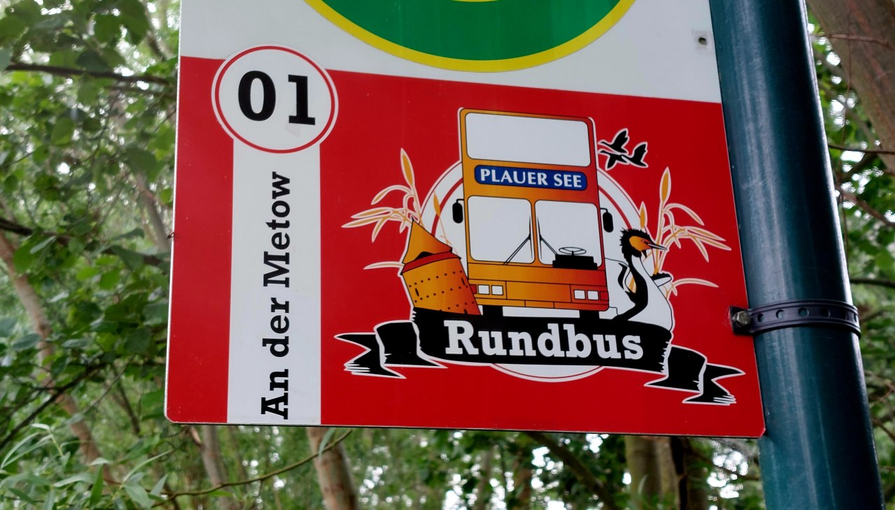 Haltestelle An der Metow, © Rundbus Plauer See