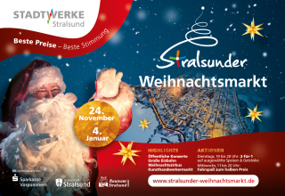 Stralsunder Weihnachtsmarkt, © Stadtwerke Stralsund