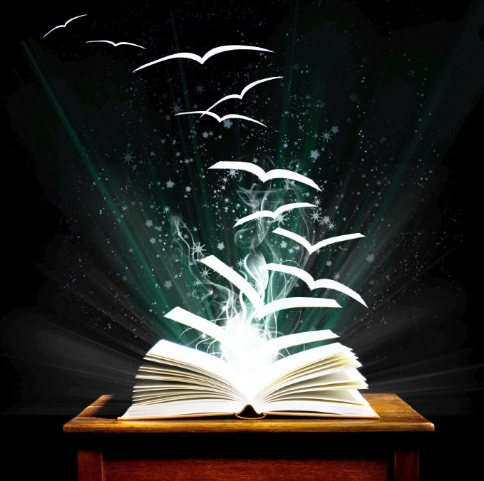 Fliegende B&uuml;cher, &copy; Bibliothek