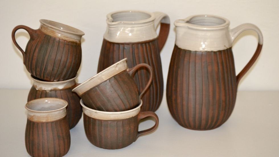 Gebrauchskeramik mit Strukturen, © Heike Hünniger Gebrauchskeramik mit Strukturen, © Heike Hünniger