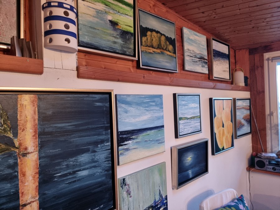 Malerei Julia Seemann, &copy; S&uuml;dliche Boddenk&uuml;ste