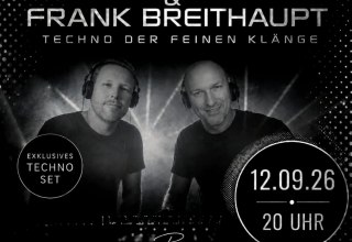 Vincent Montoya & Frank Breithaupt – ExklusivAm 12. September 2026 verwandelt sich die Bar La Mer in einen Treffpunkt für Liebhaber elektronischer Musik. Vincent Montoya und Frank Breithaupt präsentieren ein exklusives Techno-Set mit hypnotischen Beats, tiefen Bässen und modernen Sounds zwischen Melodic Techno, Deep Tech und ausgewählten Underground-Vibes.Erlebt eine intensive musikalische Reise, bei der Musik, Licht und Atmosphäre zu einem besonderen Gesamterlebnis verschmelzen. Eine Nacht voller Energie, Emotionen und stilvoller elektronischer Klänge.📍 Bar La Mer📅 12.09.2026🕗 Beginn: 20:00 UhrExklusiv. Elektronisch. Unvergesslich. // © Olaf Borchert Vincent Montoya & Frank Breithaupt – ExklusivAm 12. September 2026 verwandelt sich die Bar La Mer in einen Treffpunkt für Liebhaber elektronischer Musik. Vincent Montoya und Frank Breithaupt präsentieren ein exklusives Techno-Set mit hypnotischen Beats, tiefen Bässen und modernen Sounds zwischen Melodic Techno, Deep Tech und ausgewählten Underground-Vibes.Erlebt eine intensive musikalische Reise, bei der Musik, Licht und Atmosphäre zu einem besonderen Gesamterlebnis verschmelzen. Eine Nacht voller Energie, Emotionen und stilvoller elektronischer Klänge.📍 Bar La Mer📅 12.09.2026🕗 Beginn: 20:00 UhrExklusiv. Elektronisch. Unvergesslich. // © Olaf Borchert