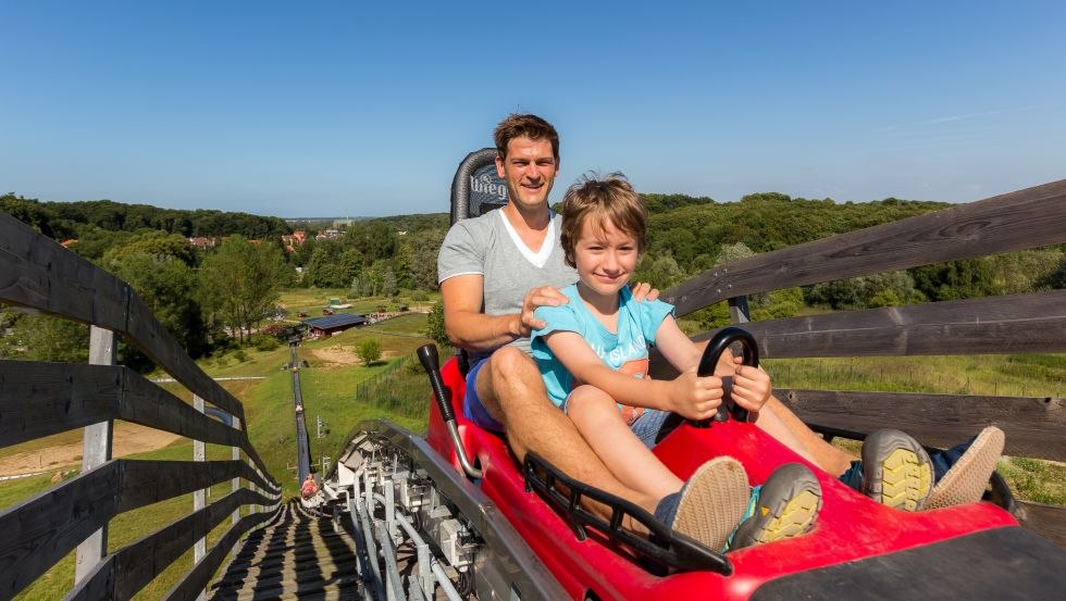 Het hoogtepunt van de attractie en uniek in Noord-Duitsland - een verlichte rotonde op tien meter hoogte. // © VMO, Alexander Rudolph Het hoogtepunt van de attractie en uniek in Noord-Duitsland - een verlichte rotonde op tien meter hoogte. // © VMO, Alexander Rudolph