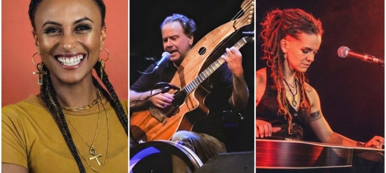 Irin Loah, "Guitar Poet" Brian Gore, Spanierin Laura Silverstone // © Abe Neihum / Shae Code / Philippe Manthoux Irin Loah, "Guitar Poet" Brian Gore, Spanierin Laura Silverstone // © Abe Neihum / Shae Code / Philippe Manthoux