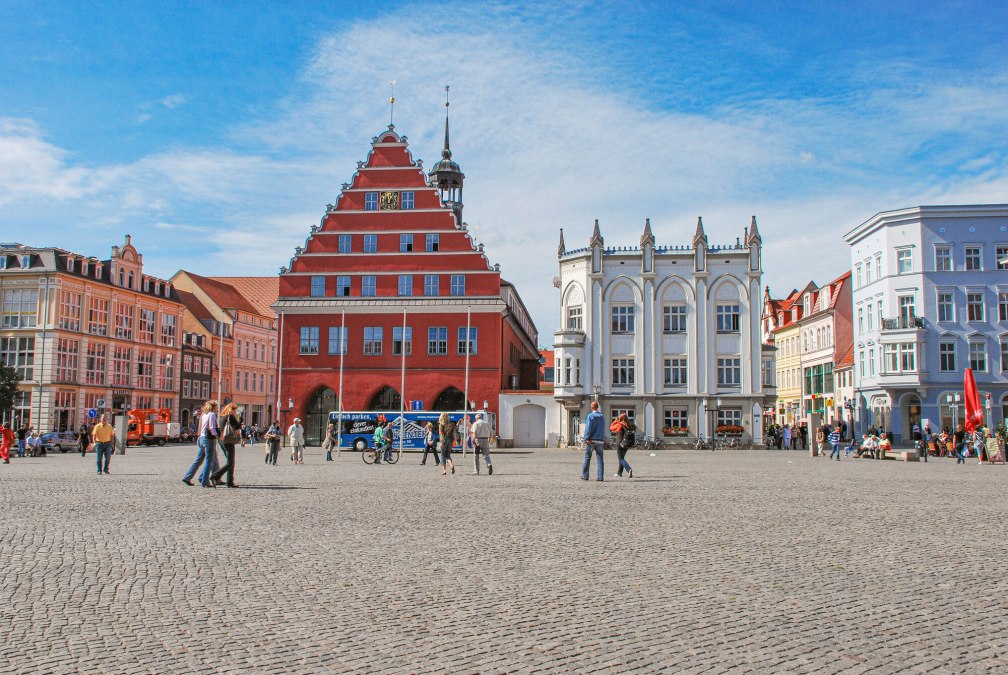 Marktplatz in Greifswald, © Universität Greifswald / Jan Meßerschmidt Marktplatz in Greifswald, © Universität Greifswald / Jan Meßerschmidt