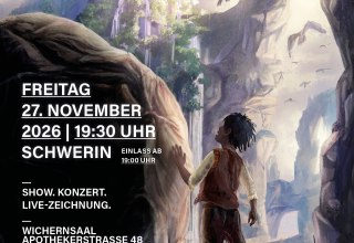 Einladung.Reservierung unter https://www.cvents.eu/de/die-legende-von-mi-ein-konzert-show-abend-der-besonderen-art-schwerin-27112026/ // &copy; Atelier Auderset