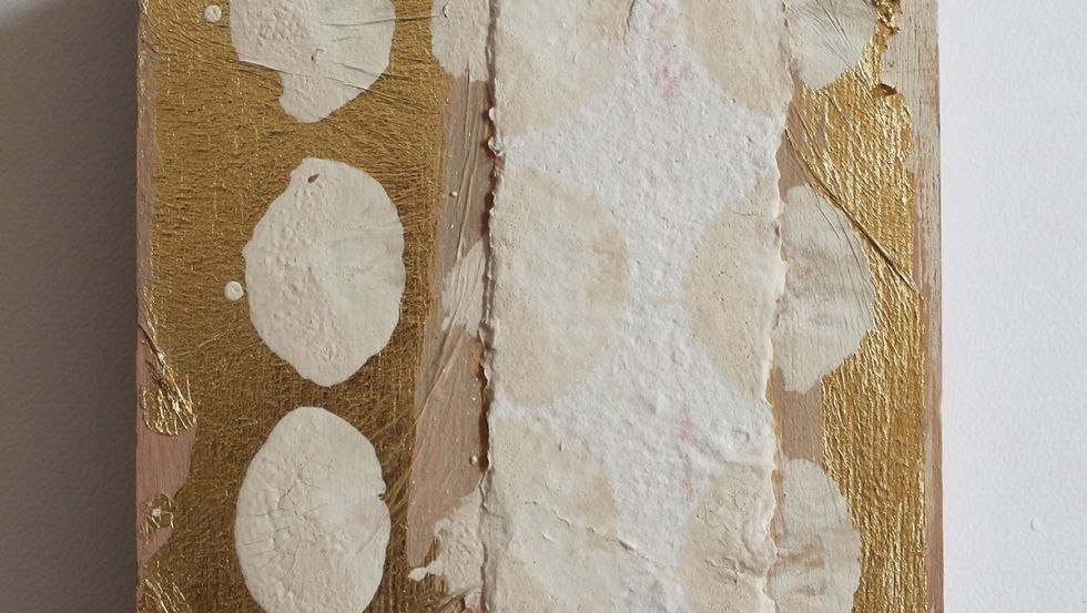 Acryl und Blattgold auf Holz, © Kristin Damaschke