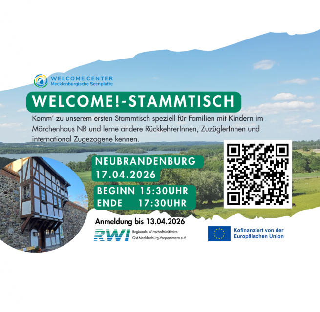 Welcome! - Stammtisch Neubrandenburg // &copy; Welcome Center MSE
