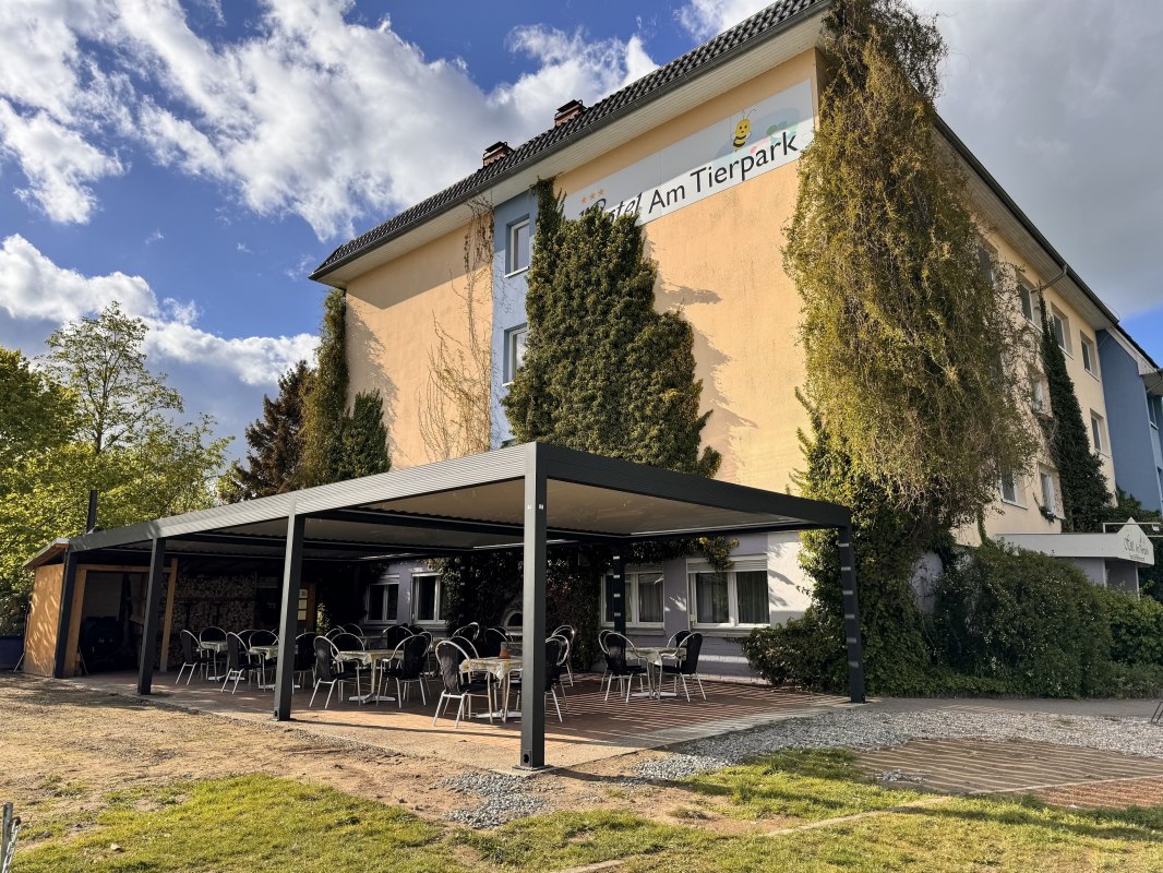Außenansicht Terrasse // © Hotel_Am_Tierpark_J.Hertzsch Außenansicht Terrasse // © Hotel_Am_Tierpark_J.Hertzsch