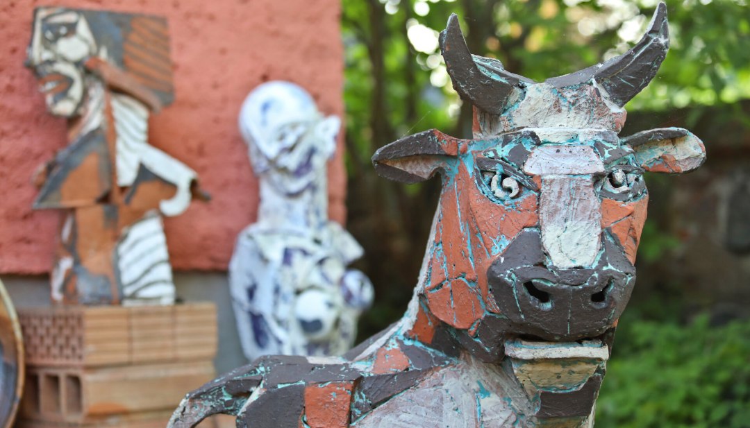 Blick auf die Kunst des Ateliers., &copy; TMV/Gohlke