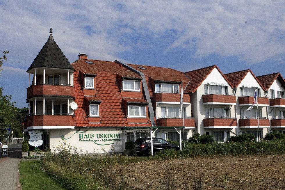Buitenaanzicht van Haus Usedom, © Sabrina Wittkopf-Schade Buitenaanzicht van Haus Usedom, © Sabrina Wittkopf-Schade