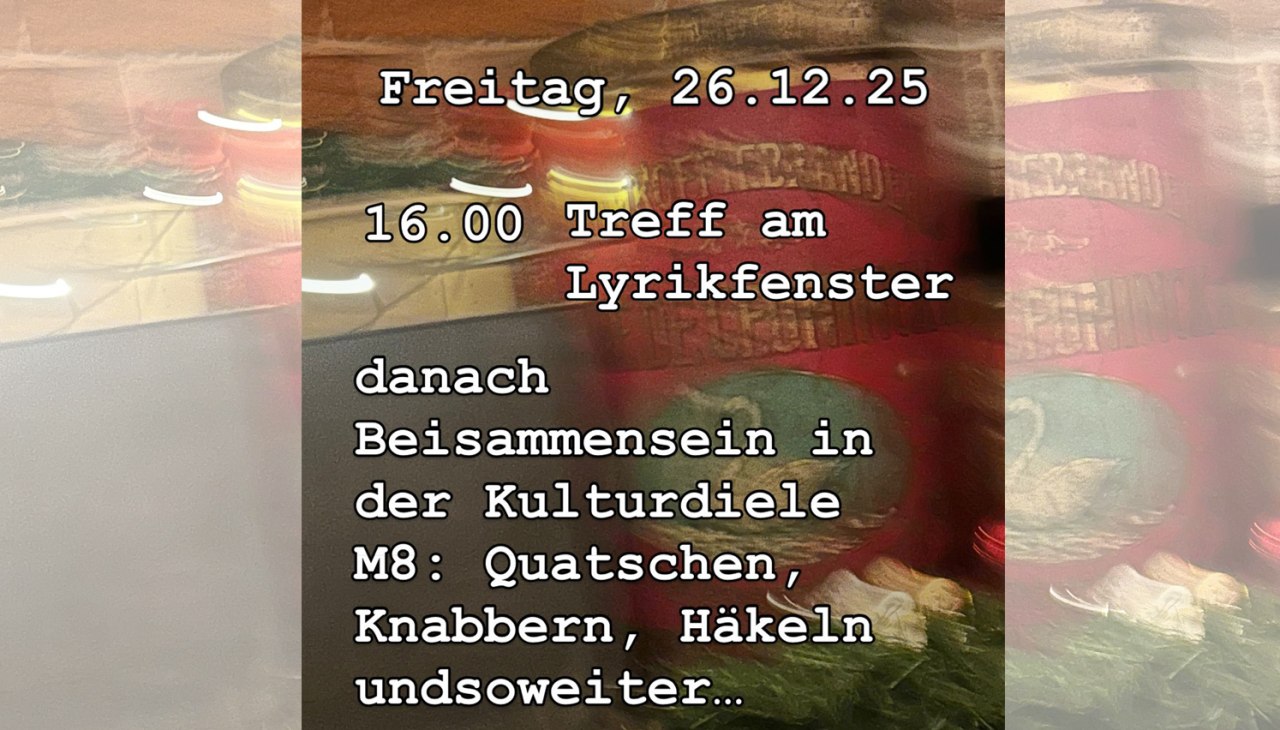 Lyrikfenster, &copy; Anke Kuhnecke