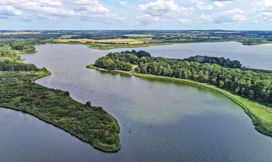 Blick von einer Drohne auf die Burgwallinsel Teterow // © MV-T/Gohlke Blick von einer Drohne auf die Burgwallinsel Teterow // © MV-T/Gohlke