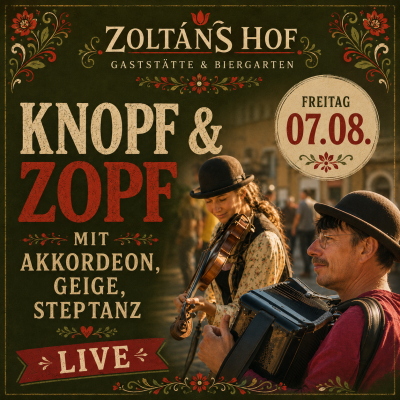 Knopf und Zopf bei Zoltans Hof // © Zoltan Szekely Knopf und Zopf bei Zoltans Hof // © Zoltan Szekely