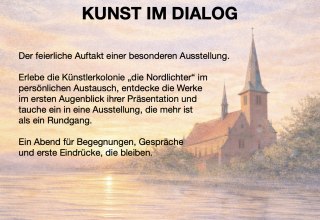 Plakat zur Vernissage // &copy; K&uuml;nstlerkolonie - die Nordlichter