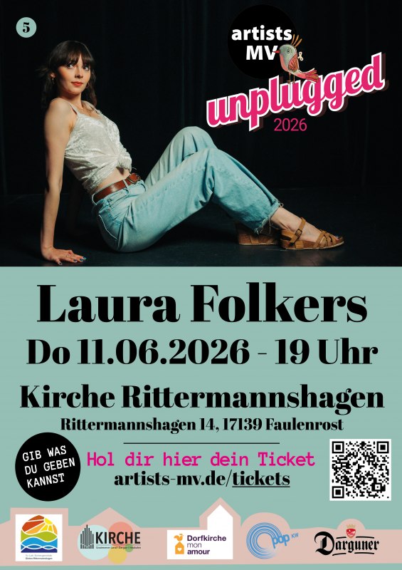 Laura Folkers kommt nach Rittermannshagen in die Dorfkirche. // © artists MV Laura Folkers kommt nach Rittermannshagen in die Dorfkirche. // © artists MV