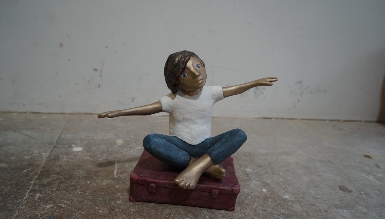 LOTTA AUF REISEN - 2023 - Bronze, Aufl. 18 - ca 27 cm, &copy; Tamara Suhr