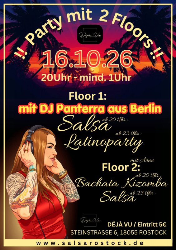 16.10.26 Dejavu Rostock Salsa-Latinoparty // &copy; Arme Kopplow