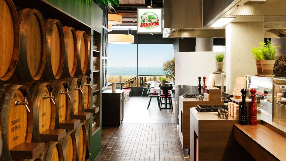 Restaurant PIAZZA - Der Marktplatz des guten Geschmacks., © a-ja Resort Warnemünde Restaurant PIAZZA - Der Marktplatz des guten Geschmacks., © a-ja Resort Warnemünde