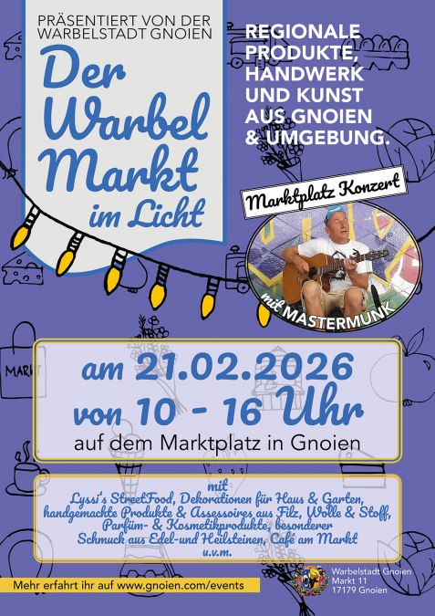 Poster des Markttages, &copy; Warbelstadt Gnoien