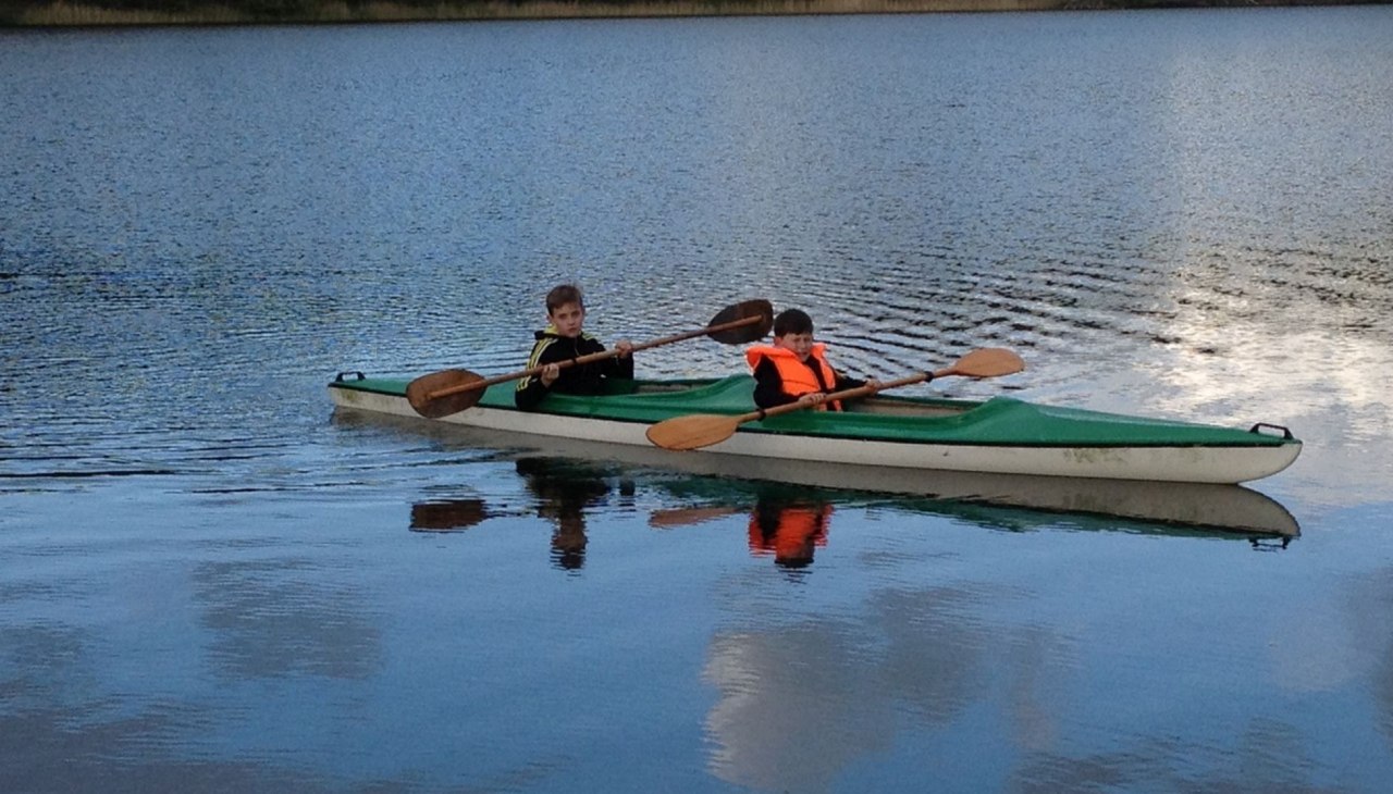 Erkunden Sie den See mit dem Kanu, © Ferienhaus am Gadowsee/Antje Grunert