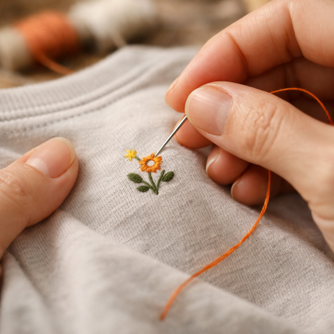 KreativBar Upcycling Sticken, &copy; Regionalbibliothek Neubrandenburg