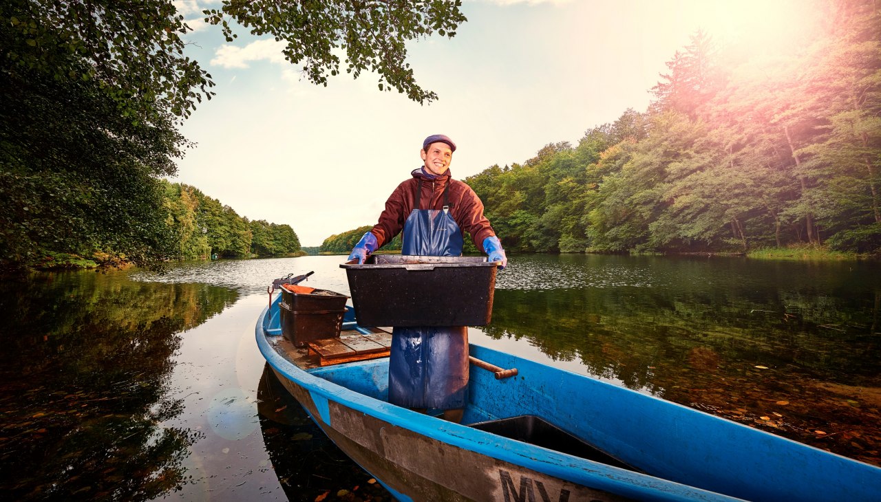 Traditionelle Fischerei mit Stellnetzen, &copy; TMV pocha.de