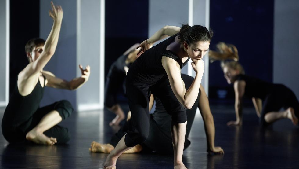 Bewegungsprojekt der Schauspielstudierenden // © Thomas Häntzschel Bewegungsprojekt der Schauspielstudierenden // © Thomas Häntzschel