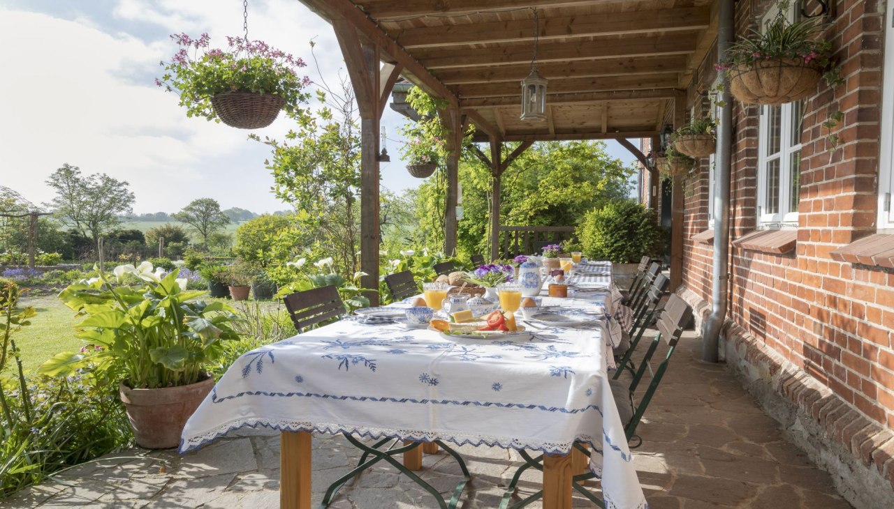 Ontbijt op het terras, © Dirk Endrulat Ontbijt op het terras, © Dirk Endrulat