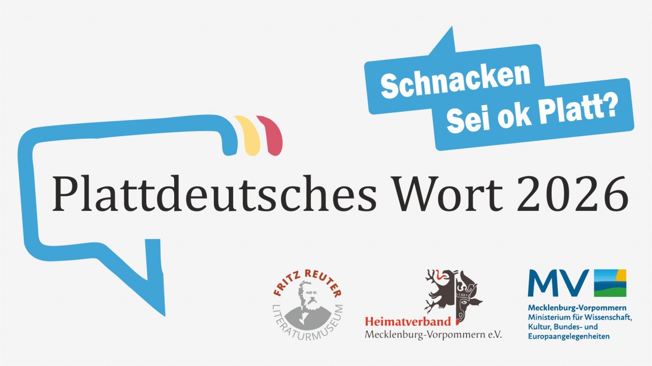 Verkündung Plattdeutsches Wort 2026 // © Fritz-Reuter-Literaturmuseum Verkündung Plattdeutsches Wort 2026 // © Fritz-Reuter-Literaturmuseum