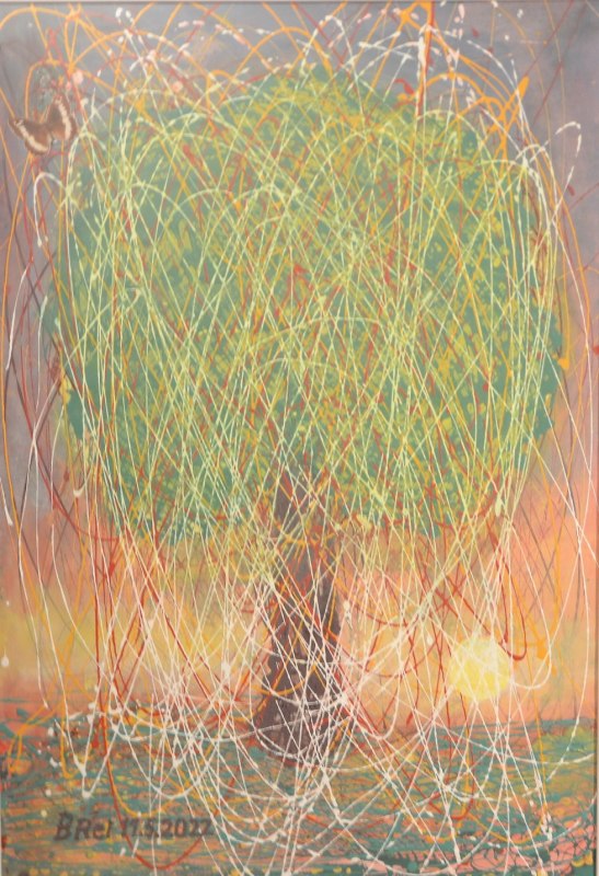 abstrakte Darstellung mit den Lebenslinien eines Baumes // &copy; Bernd Reichenberger/ Hille Wittwer