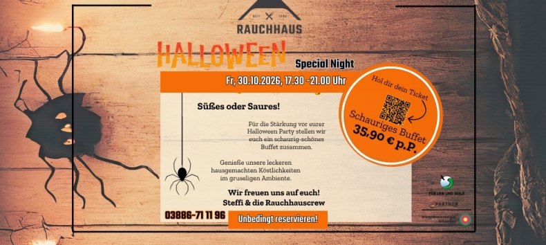 Halloween Special Night im Rauchhaus Möllin // © Rauchhaus Möllin Halloween Special Night im Rauchhaus Möllin // © Rauchhaus Möllin