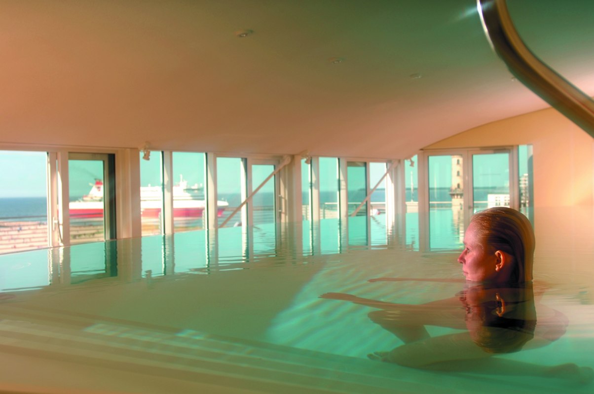 Blick aus dem Schwimmbad // © Hotel Hübner GmbH Blick aus dem Schwimmbad // © Hotel Hübner GmbH