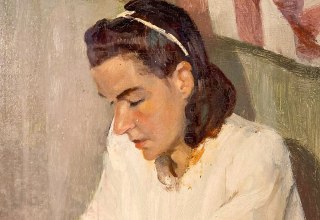 Hedwig Holtz-Sommer, Portr&auml;t, 1946,&Ouml;lmalerei // &copy; &copy; Familie Vormelker,Foto Dr. Ricarda Swoboda