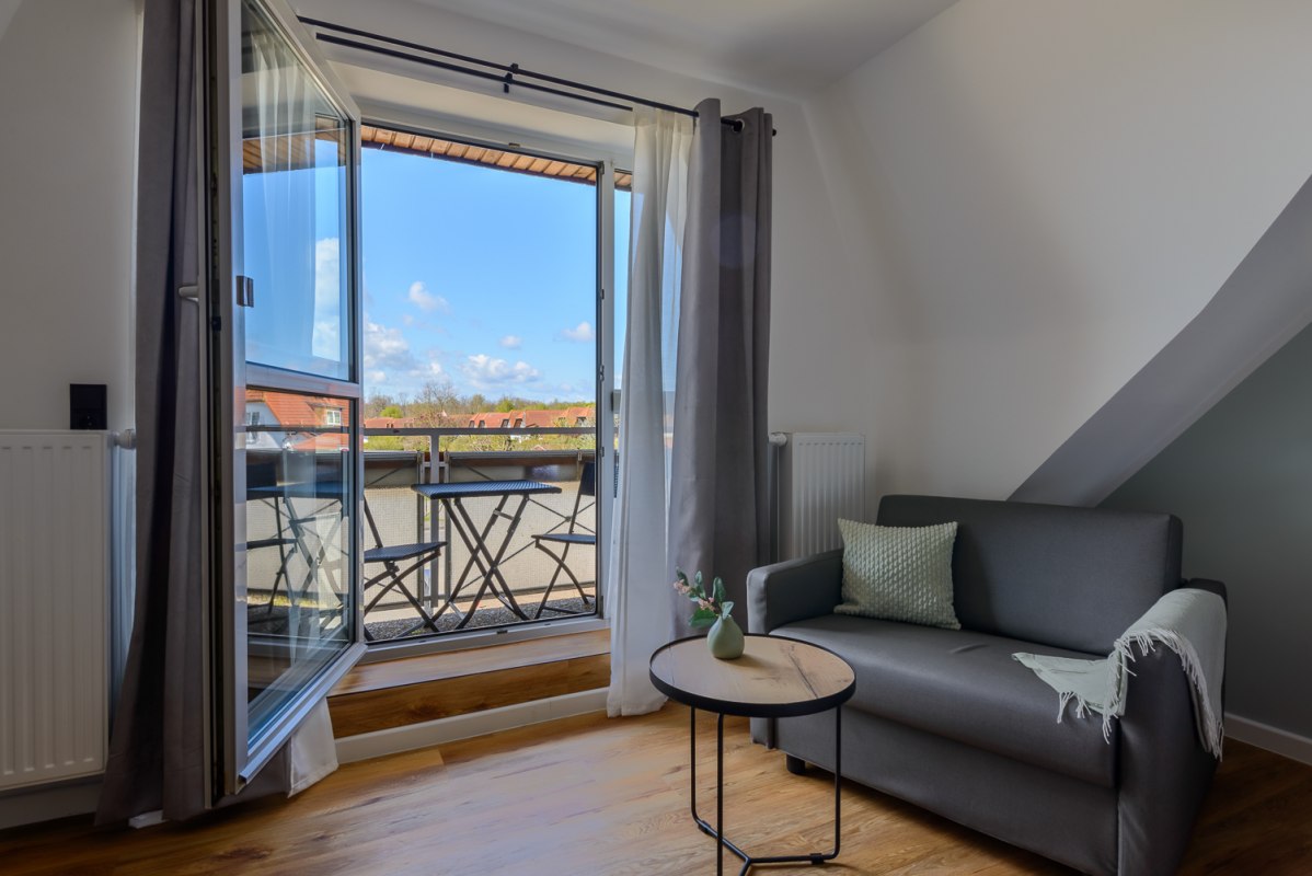 Doppelzimmer mit Balkon // © Landhaus Nienhagen Doppelzimmer mit Balkon // © Landhaus Nienhagen