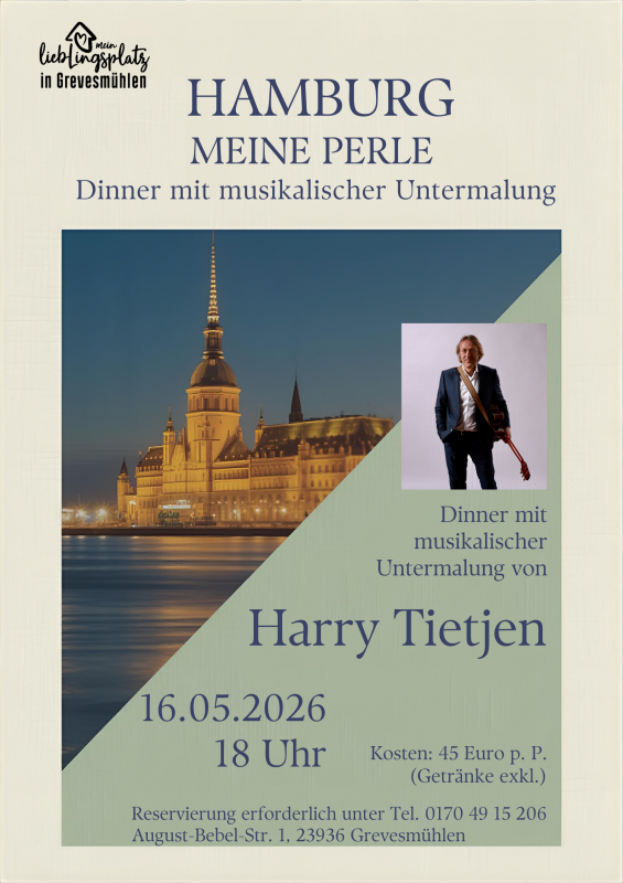 Dinner mit musikalischer Untermalung, &copy; Mein Lieblingsplatz in Grevesm&uuml;hlen UG