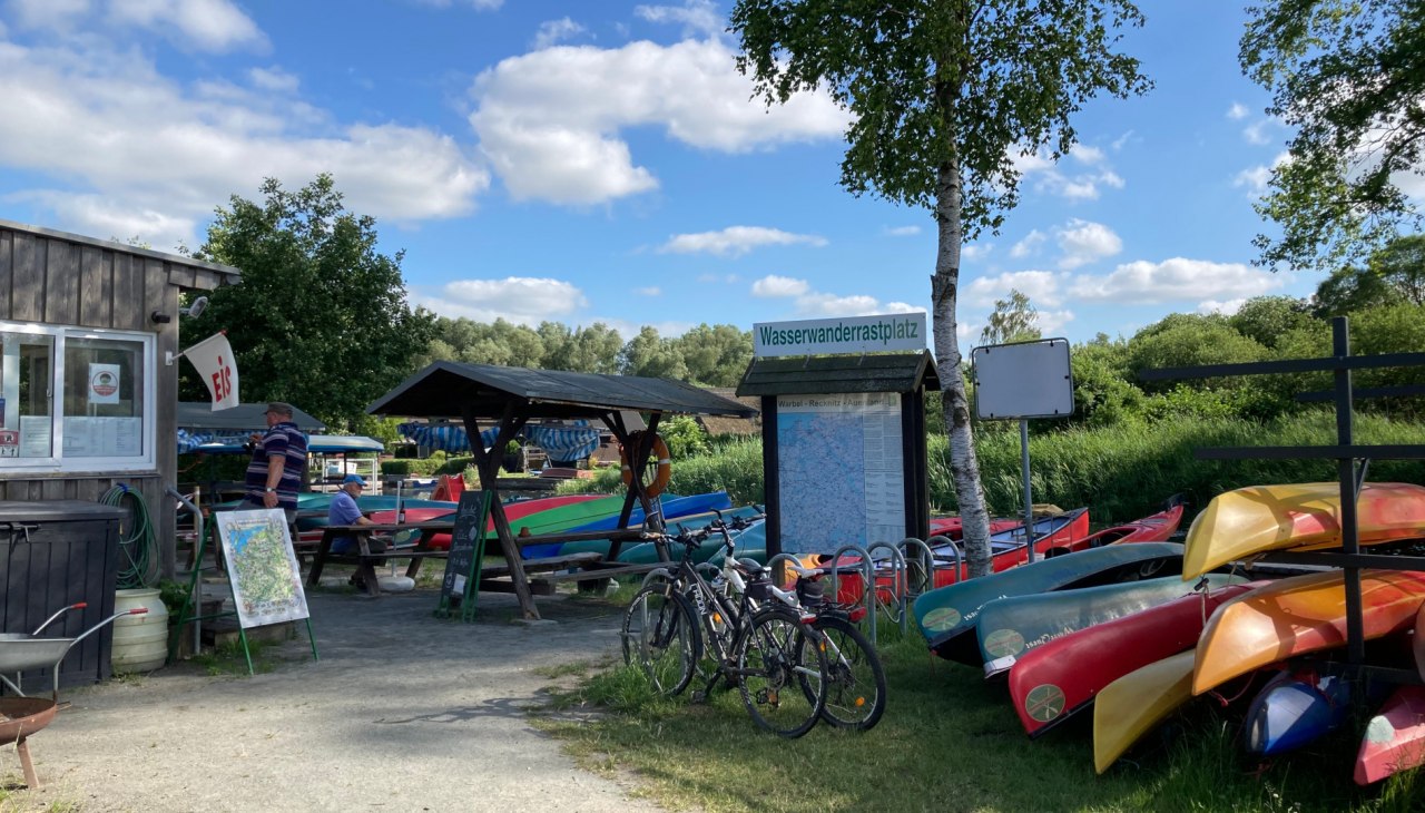 Am Wasserwanderrastplatz Marlow, © Manuela Steimle
