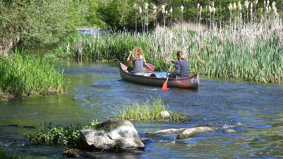 Die Warnow in Eickhof // &copy; Naturdorf Eickhof/Brit Kulla