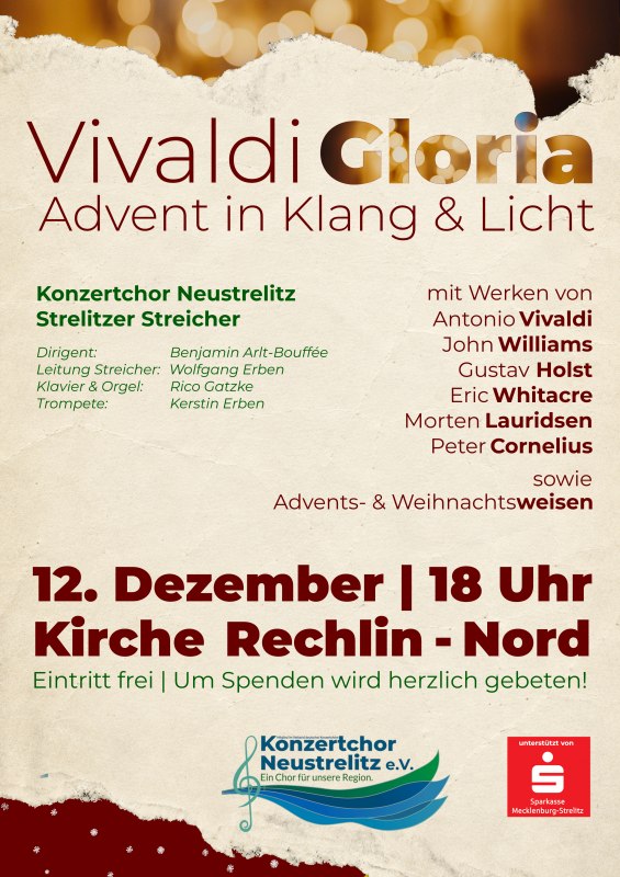 Konzertplakat für das Adventskonzert am 12.12.2026 // © Konzertchor Neustrelitz e.V. Konzertplakat für das Adventskonzert am 12.12.2026 // © Konzertchor Neustrelitz e.V.