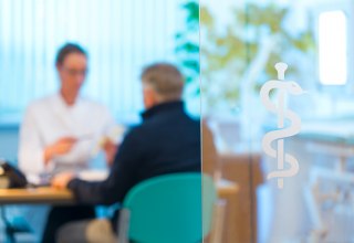 Arzt und Patient im Gespr&auml;ch, &copy; TMV/Duerst
