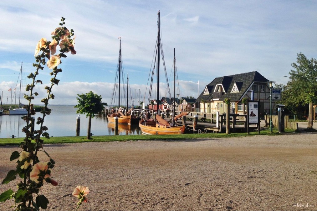 Blick vom R&auml;ucherhaus auf den Hafen Althagen, &copy; R&auml;ucherhaus Ahrenshoop &middot; Foto Marie Klus