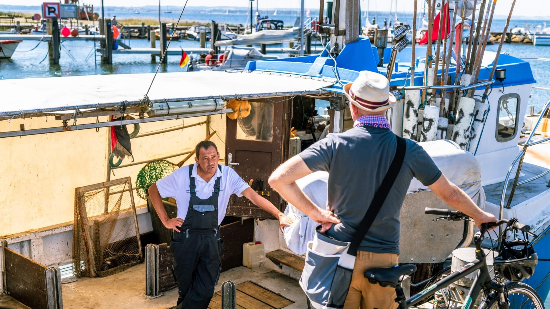 Fachsimpeln mit den Fischern von Poel // © MV-T/Tiemann Fachsimpeln mit den Fischern von Poel // © MV-T/Tiemann