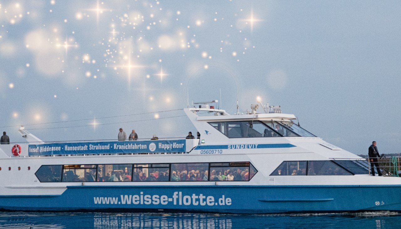 Weisse-Flotte-Adventsfahrten-2024-Hafen-Stralsund, © Weiße Flotte GmbH