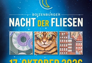 Tegelkunst bij nacht // © Stadt Boizenburg/Elbe Tegelkunst bij nacht // © Stadt Boizenburg/Elbe
